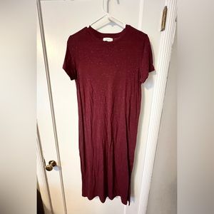 Red Dress, Red Midi Dress, Short-sleeve, never worn
